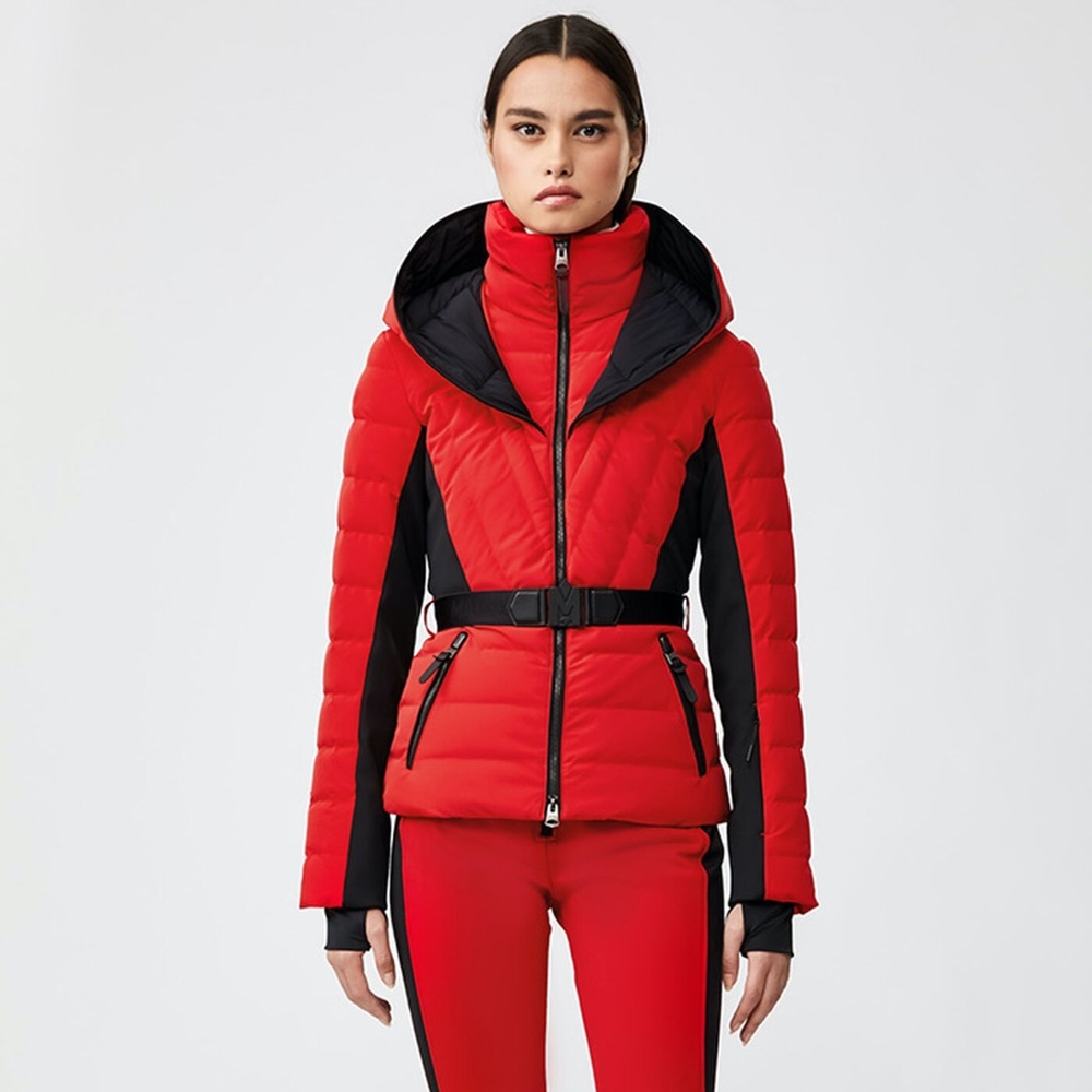 Mackage Red and Black Ski Puffer Jacket